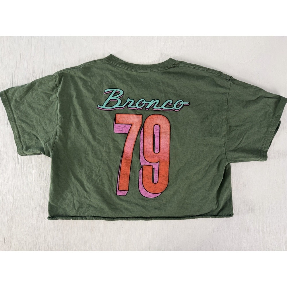 Junk Food Clothing Ford Bronco Off Road Ready Flea Market Women's M Crop Tee - Picture 8 of 16